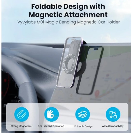 VIP CS-403 Magnetic Car Phone Holder 360 Rotating (Life Time Warranty)