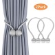 Magnetic Pearl Ball Curtain Tiebacks - 2Packs