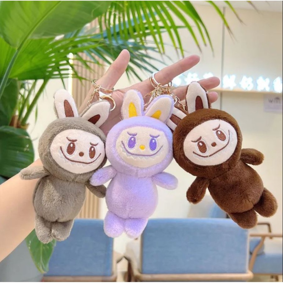 Labubu Cute Keychain Cartoon Plush Toy 15cm - Brown