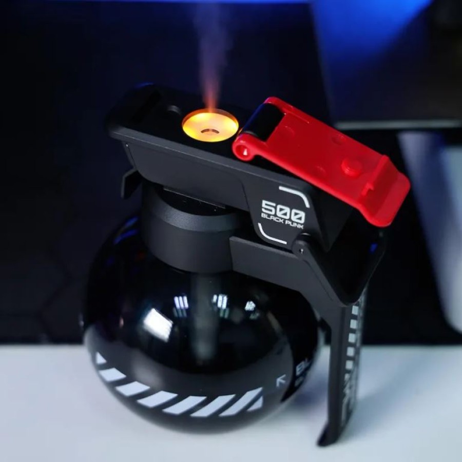 Cyberpunk E-sports Desktop Decoration Grenade Humidifier - Black