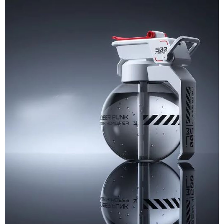 Cyberpunk E-sports Desktop Decoration Grenade Humidifier - White