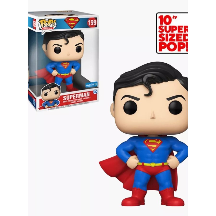 Funko POP Jumbo: DC Comics- Superman w/Chase(MT) (Exc) 10inch