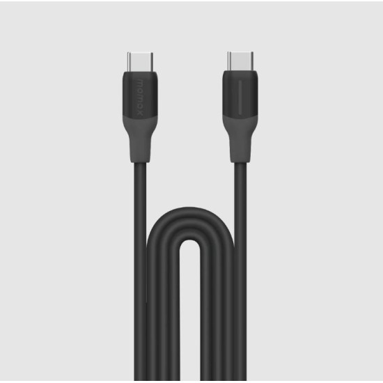 Momax 1-Link USB-C To USB-C (1.2m / Support 60W) Charging + Data Transfer cable - Black (DC23D)