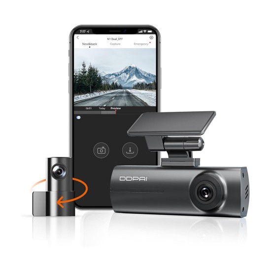 DDPAI Dash camera DDPAI N1 Dual 1296p@30fps +1080p