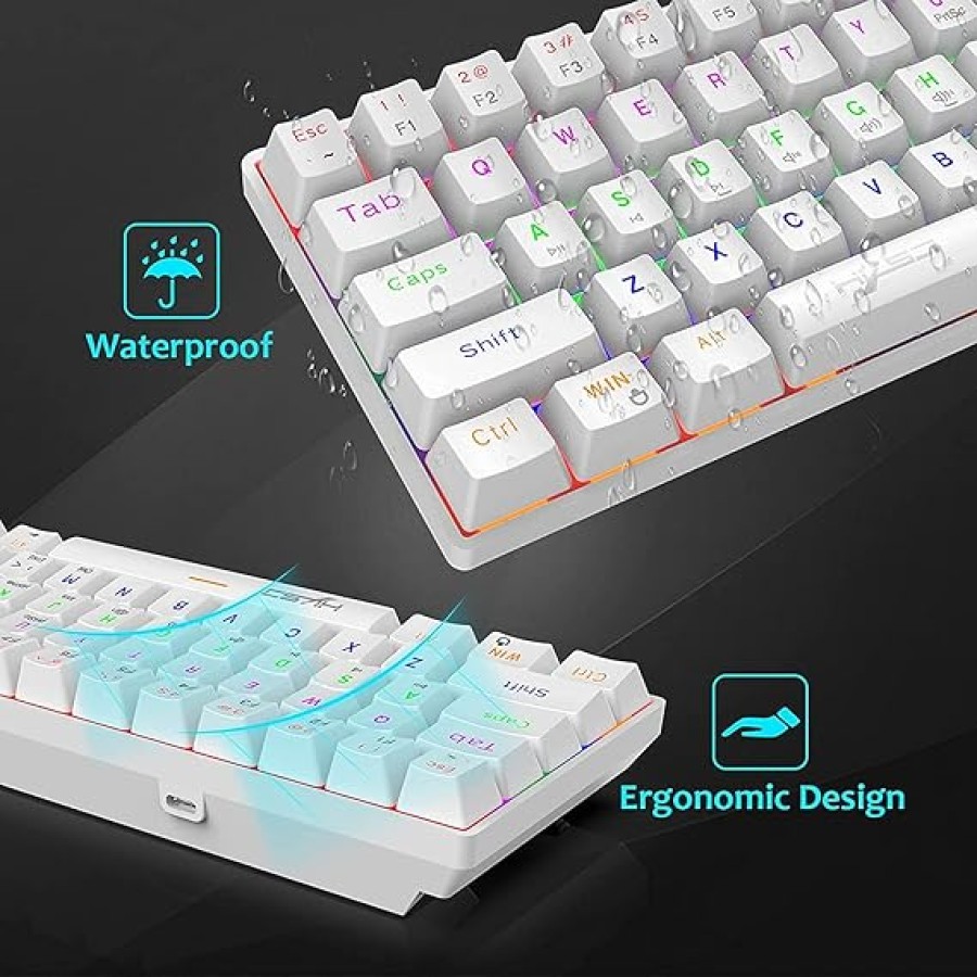 DIAMOND Gaming Mechanical Keyboard RGB (61 key) White