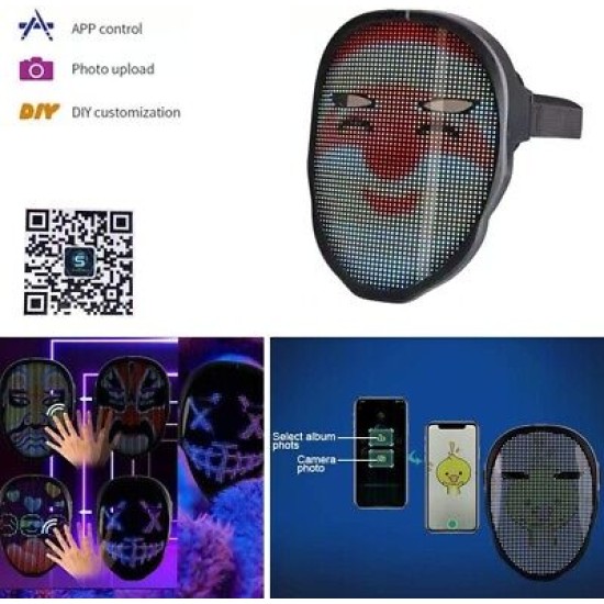 LED Dynamic Lighting APP Mask