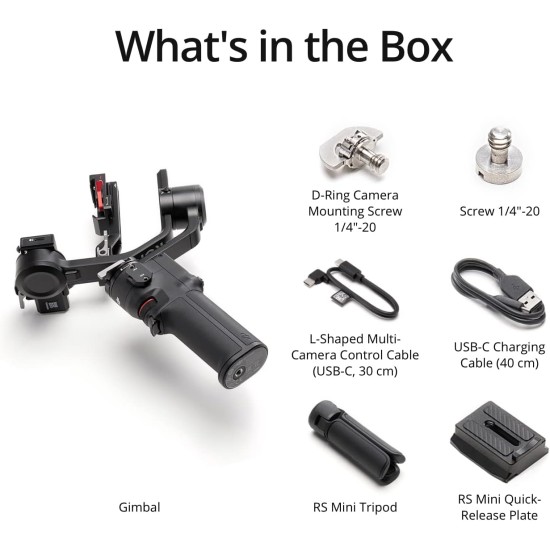 DJI RS 3 Mini Lightweight Stabilizer with Three Axis Stabilized Gimbal