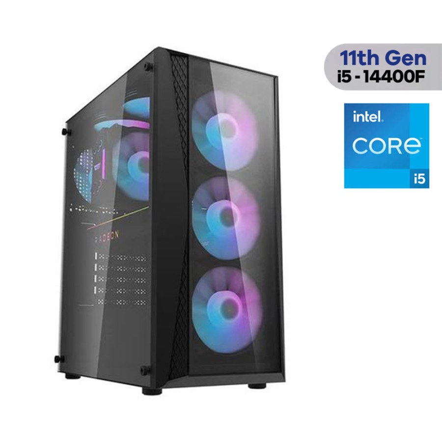 Dark Flash Gaming PC Intel i5-11400F Gaming PC with RTX 4060 8GB, 16GB RAM, 1TB SSD RGB Case