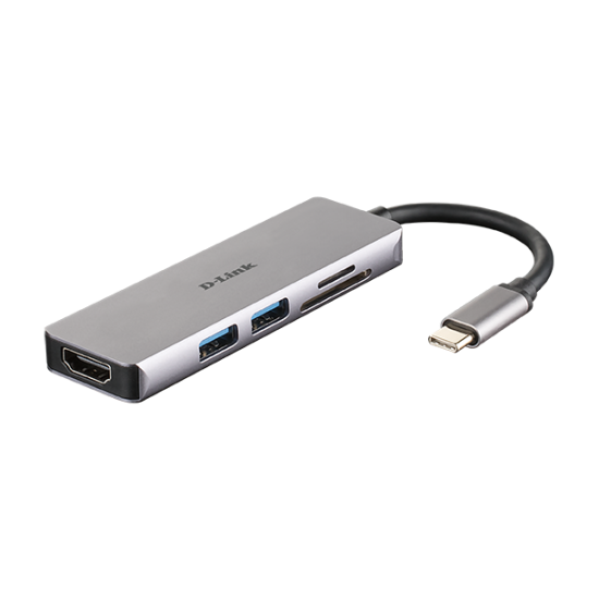 5-in-1 USB-C™ Hub with HDMI and SD/microSD Card Reader
