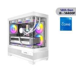 Darkflash Pulsar Gaming PC Intel i5 14th Gen, RTX 5050 8GB, 16GB RAM, 1TB SSD RGB Case - White Darkflash Pulsar Gaming PC Intel i5 14th Gen, RTX 5050 8GB, 16GB RAM, 1TB SSD RGB Case - White