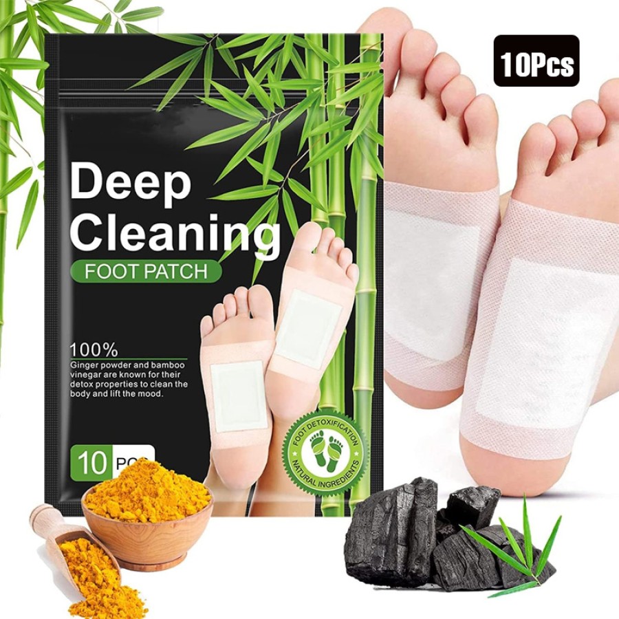 Deep Cleaning Bamboo Foot Care Patches - 10Pcs Deep Cleaning Bamboo Foot Care Patches - 10Pcs