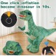 360° Rotate Inflatable Dinosaur  With Remote Control Toy