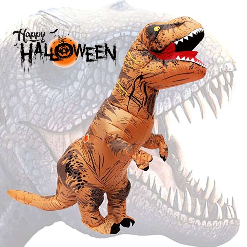 T-Rex Costume Inflatable Dinosaur Halloween Costume - Brown KWT