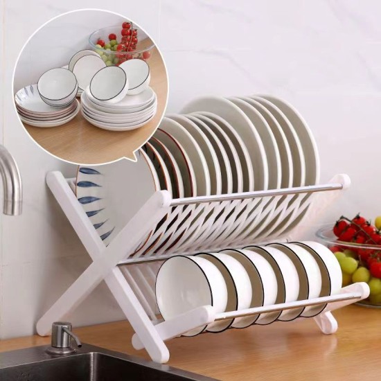 Foldable Drying Dish Rack