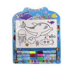 Dolphin Draw Coloring with Markers Dolphin Draw Coloring with Markers