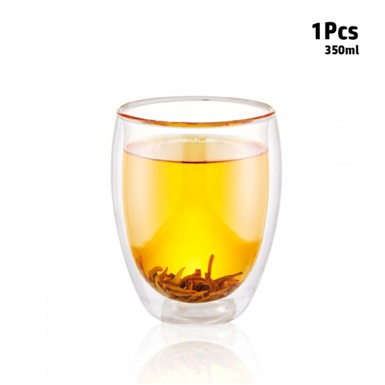 Noof & Hanoof Double wall Glass Cup 350ml - 1PCS