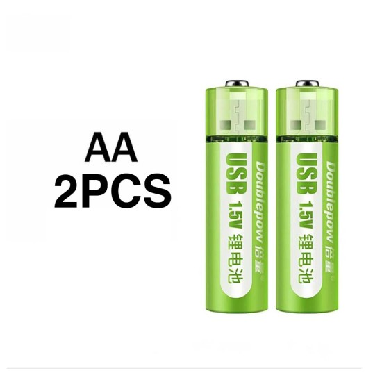 Doublepow USB 1800MWH Rechargeble Batery (AA) 2PCS