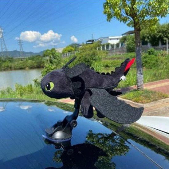 Dragon 3 Plush Stuffed Toy for Car with Suction holder