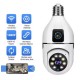 V380 Bulb WIFI 720P Dual HD Resolution IP Security Camera - 2MP - White