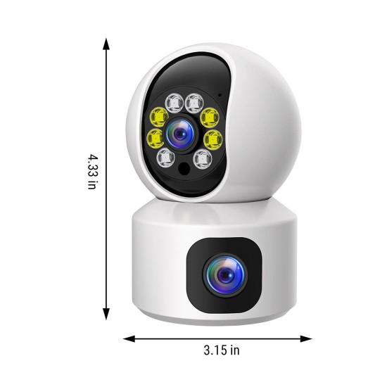 Dual Lens & Dual Screen smart Security Camera 1080p