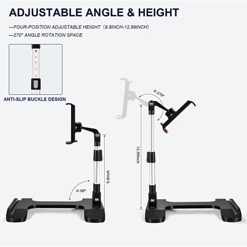 Dual Telescopic Anti-slip Mobile & Tablet Stand