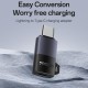 Yesido GS28 8 Pin Female to Type-C Male 60W Charging Adapter – Black Yesido GS28 8 Pin Female to Type-C Male 60W Charging Adapter – Black
