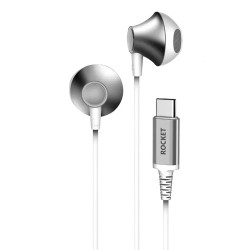 ROCKET EP06 Type-C Wired Earphone - White ROCKET EP06 Type-C Wired Earphone - White