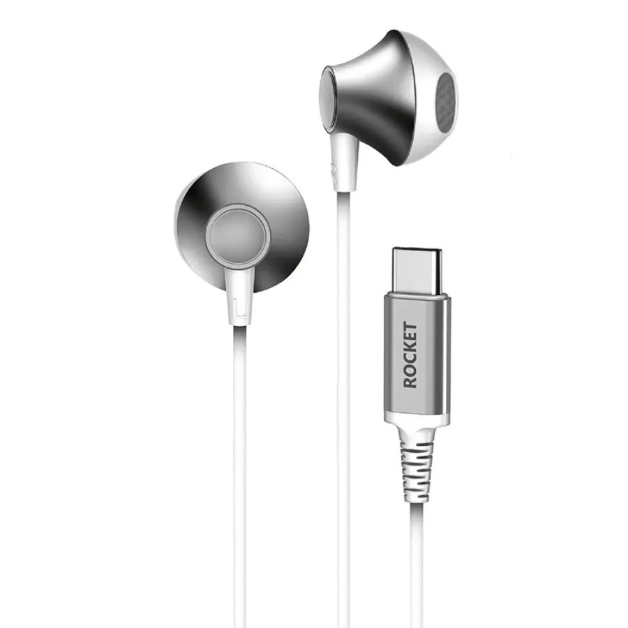 ROCKET EP06 Type-C Wired Earphone - White