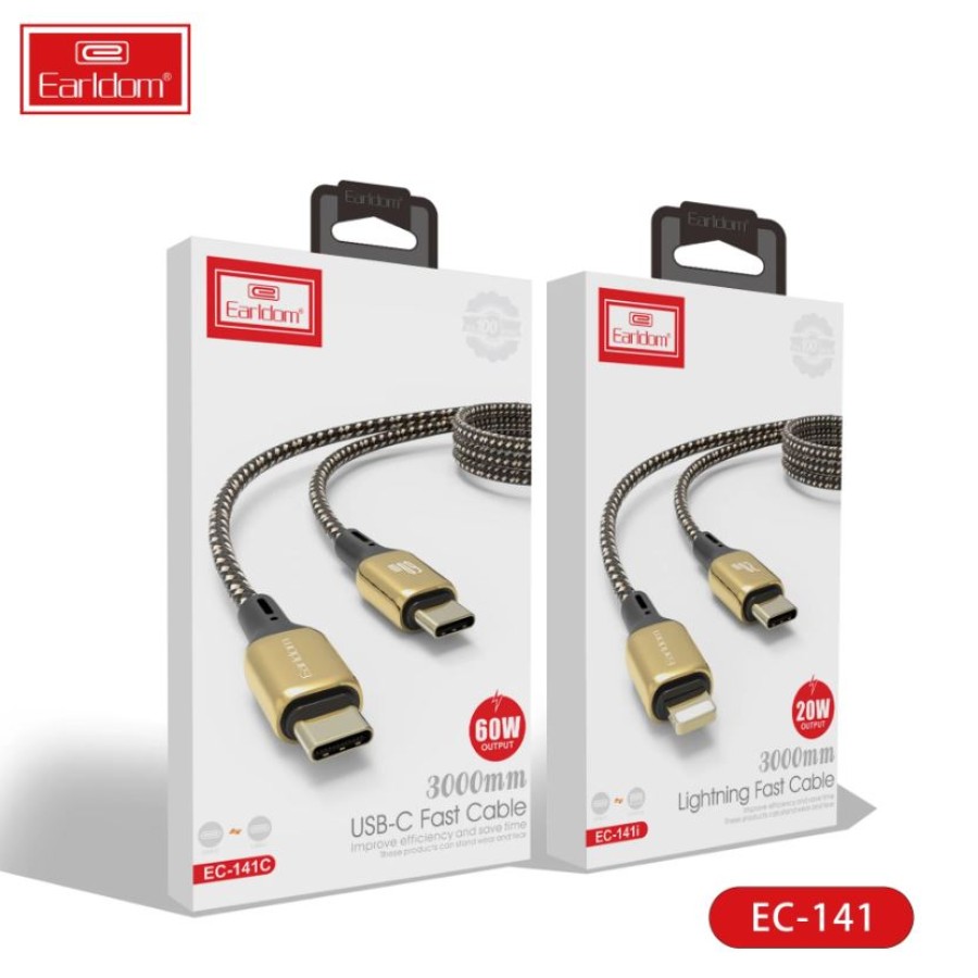 EARLDOM USB-C fast Cable USB-C to USB-C 60W 5M (EC-141C)