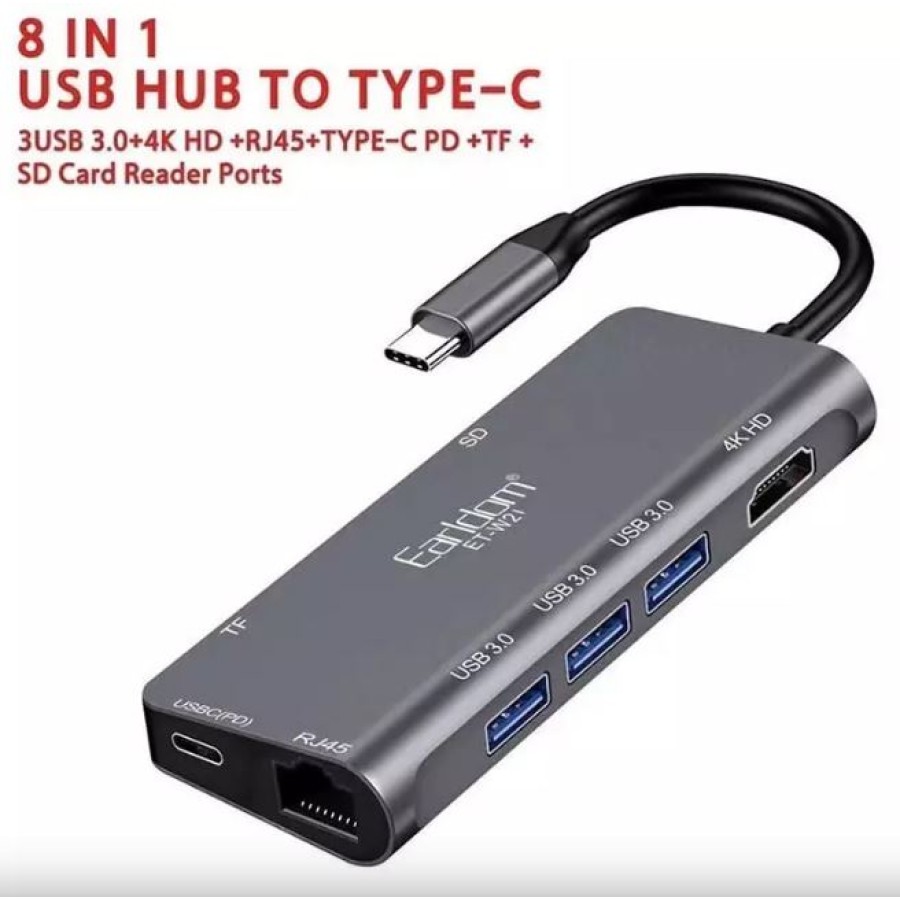 Earldom ET-W21 Type-C Hub and Card Reader