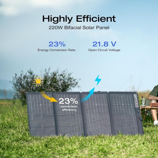 EcoFlow - 220W Foldable Solar Panel