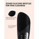 Electric Silicon Face Cleansing Brush, Sonic Facial Scrubber - Black