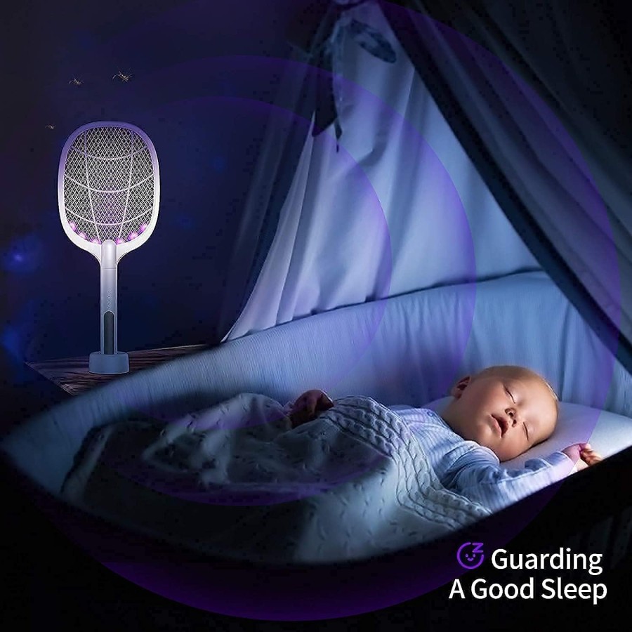 Electric Fly Swatter Racket Mosquito bees Killer Bat