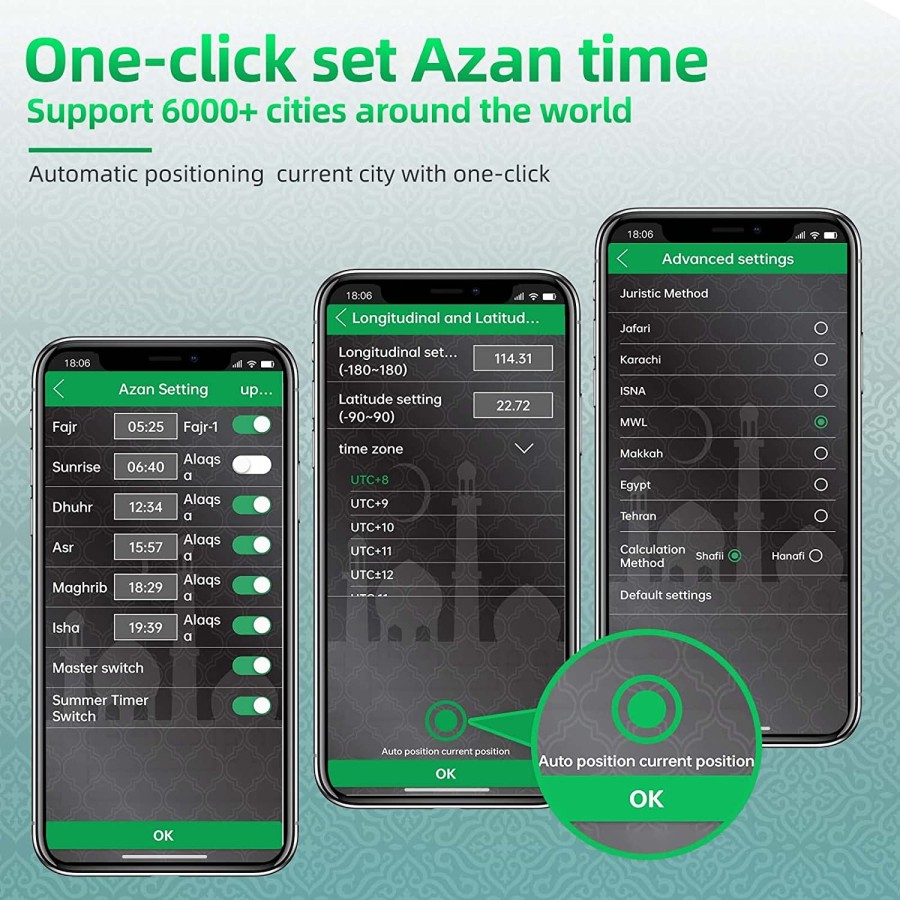 Prayer Assist Counter Azan Clock MP300