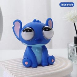 Eye popping Stitch Squich Fidget Stress Relief - Blue
