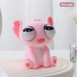 Eye popping Stitch Squich Fidget Stress Relief - Pink
