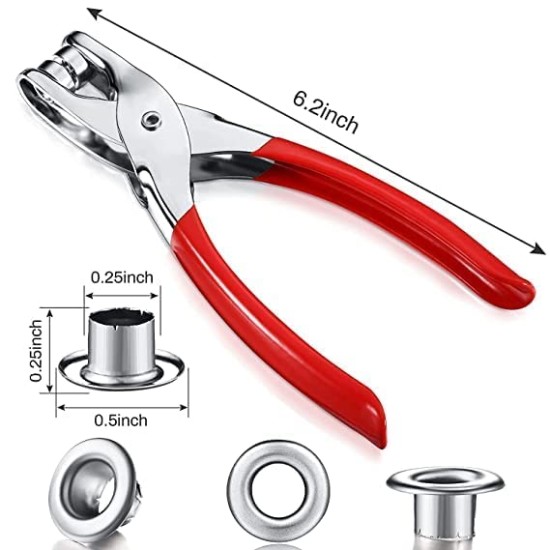 Grommet Tool Button Eyelets Punch Plier