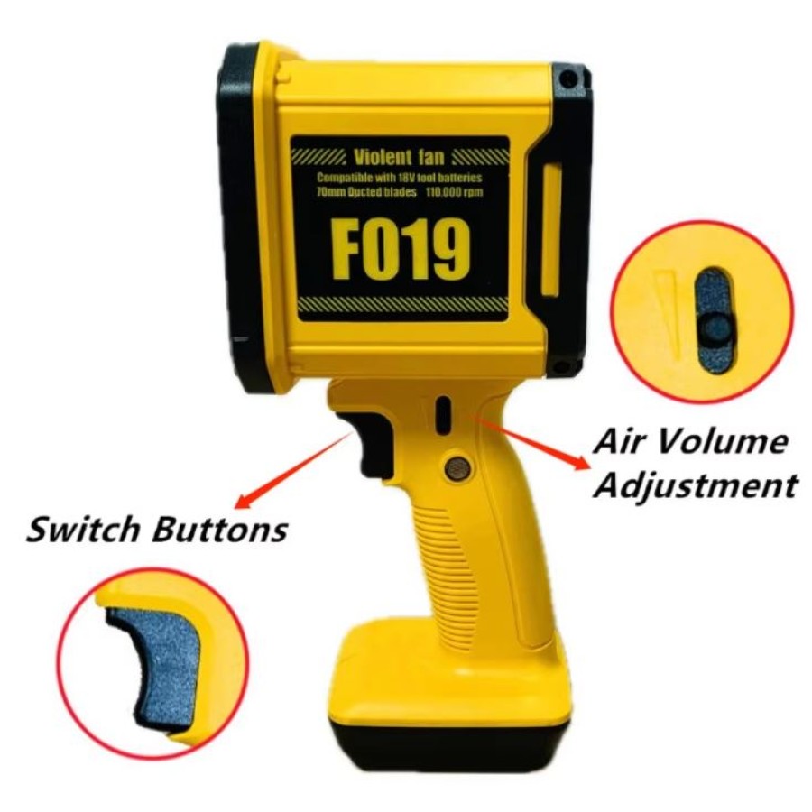 Violent Turbo Fan High Power F019 -Yellow