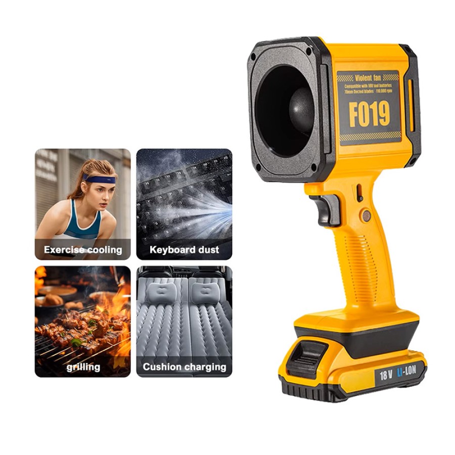 Violent Turbo Fan High Power F019 -Yellow