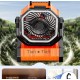 F6 Portable Camping Fan With LED Light (Summer Fan)