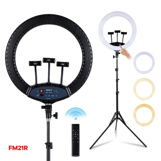 JMARY Professional 3 Phone Holder Ring Light FM-19RS