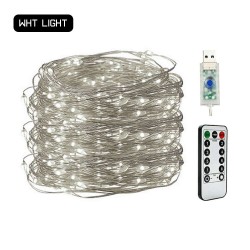 Fairy Lights USB Decorative Light With Remote - (White Light) Fairy Lights USB Decorative Light With Remote - (White Light)
