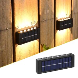 Solar Wall Light Solar Outdoor Fence Lights 12 LED