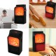 Mini Wall-Outlet Flame Display Small Electric Heater 1000W