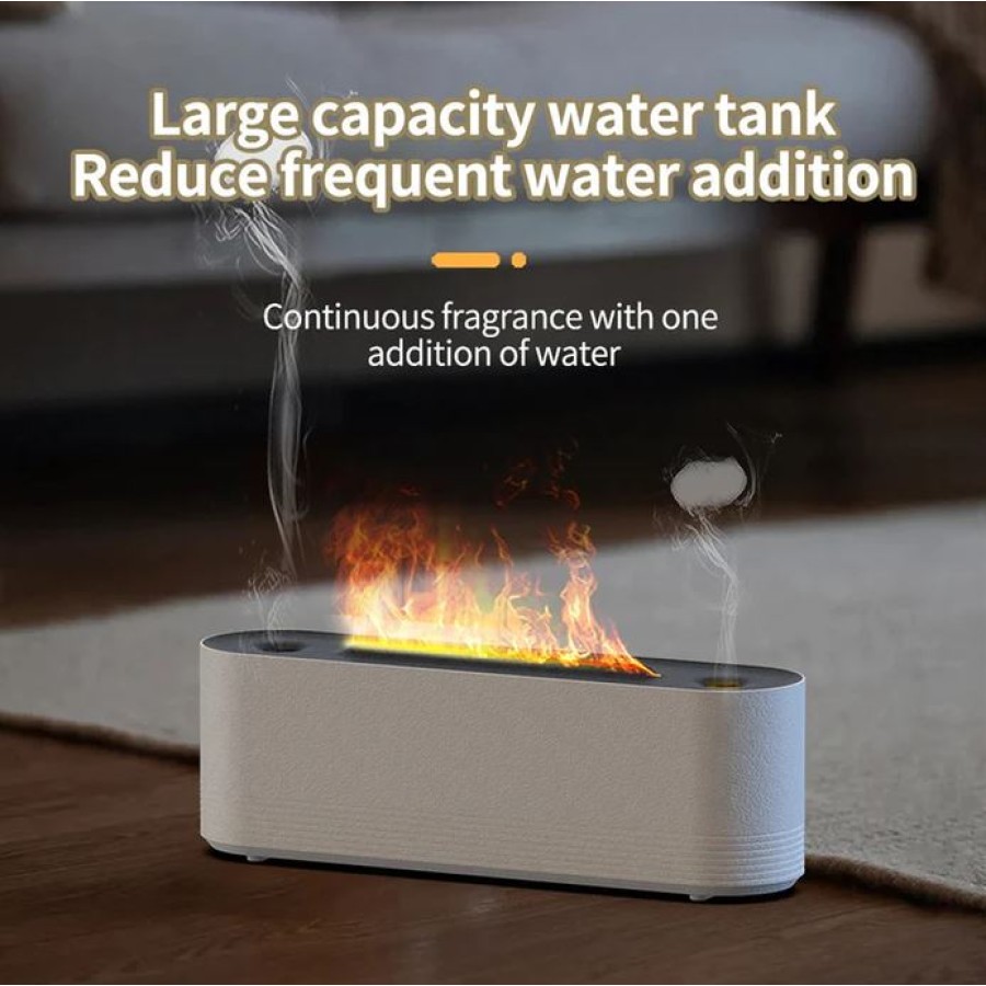 Flame Ultrasonic Humidifier 7 Colors Aroma Diffuser