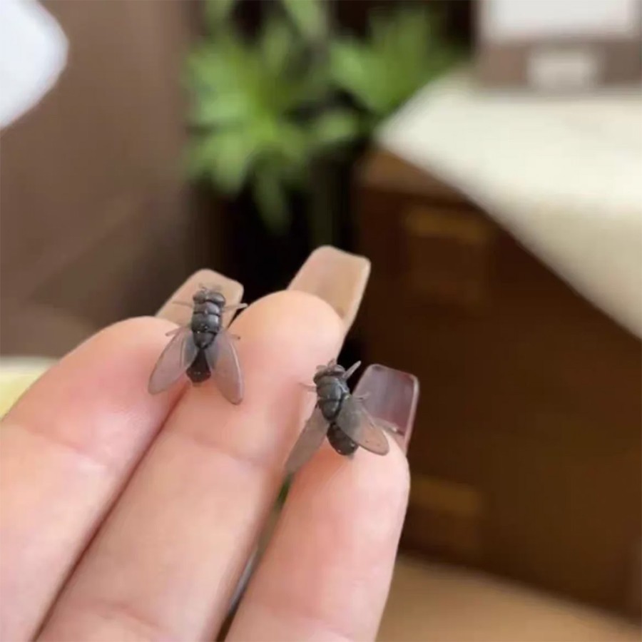 Realistic Fly Earrings