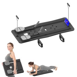 Multi-Functional Foldable Pilates & Ab Workout Board – Full Body Home Fitness Trainer - Black