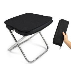 Portable Folding Camping Zipper Stool Chair - Black Portable Folding Camping Zipper Stool Chair - Black