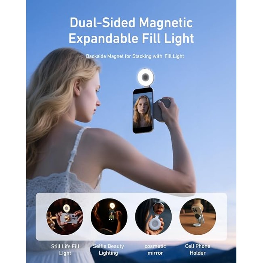 Telesin Magnetic Phone Camera Shutter + Magsafe Selfie Light with Mirror (Bundle Offer!)