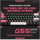 ONIKUMA G55 61 Keys RGB Colorful Lighting Wired Gaming Mechanical Keyboard